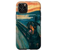Diseño artístico Divertido de Rottweiler The Scream Dog Carcasa para iPhone 11 Pro