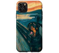Diseño artístico Divertido de Rottweiler The Scream Dog Carcasa para iPhone 11 Pro MAX