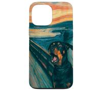 Diseño artístico Divertido de Rottweiler The Scream Dog Carcasa para iPhone 13 Pro MAX