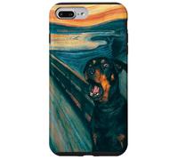 Diseño artístico Divertido de Rottweiler The Scream Dog Carcasa para iPhone 7 Plus/8 Plus