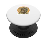 Diseño artístico en espiral con criaturas fantásticas de Basilisk PopSockets PopGrip Adhesivo