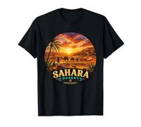 Diseño artístico Vintage de caravanas nómadas del Desierto del Sahara Camiseta