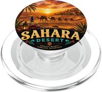 Diseño artístico Vintage de caravanas nómadas del Desierto del Sahara PopSockets PopGrip para MagSafe