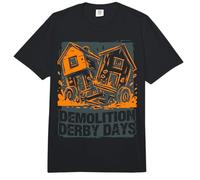 Diseño Atrevido de Demolition Derby Days en Naranja sobre un accidente de casa Comfort Colors Adult Heavyweight T-Shirt