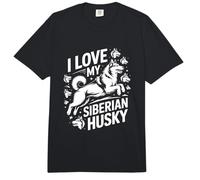 Diseño Atrevido I Love My Siberian Husky Comfort Colors Adult Heavyweight T-Shirt