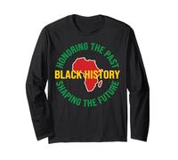 Diseno Black History Honoring The Past Shaping The Future Manga Larga