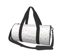 Diseño Blanco de Puntos de Confeti Iridiscente, Bolsa de Viaje de Gran Capacidad, Bolso Redondo, Bolsa de Viaje Deportiva, Bolsa de Mano, Bolsa de Fitness