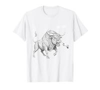 Diseño Boop The Angry Bull para Amantes de los Animales y diversión Camiseta