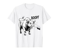 Diseño Boop The Angry Bull para Amantes de los Animales y diversión Camiseta
