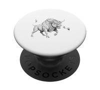 Diseño Boop The Angry Bull para Amantes de los Animales y diversión PopSockets PopGrip Adhesivo