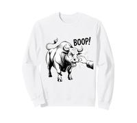 Diseño Boop The Angry Bull para Amantes de los Animales y diversión Sudadera