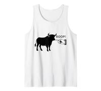 Diseño Boop The Angry Bull para Amantes de los Animales y Momentos Divertidos Camiseta sin Mangas