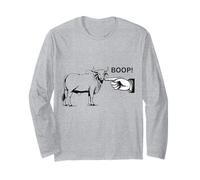 Diseño Boop The Angry Bull para Amantes de los Animales y Momentos Divertidos Manga Larga