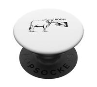 Diseño Boop The Angry Bull para Amantes de los Animales y Momentos Divertidos PopSockets PopGrip Adhesivo