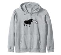 Diseño Boop The Angry Bull para Amantes de los Animales y Momentos Divertidos Sudadera con Capucha