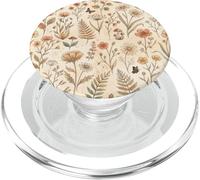 Diseño botánico de Prado de jardín de Flores Silvestres Vintage PopSockets PopGrip para MagSafe