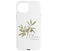 Diseño botánico Olive You So Much Carcasa para iPhone 15 Plus