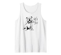 Diseño Bulldog Inglés Let's Go! - Diseño Bulldog Inglés Camiseta sin Mangas