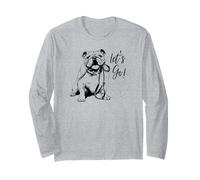 Diseño Bulldog Inglés Let's Go! - Diseño Bulldog Inglés Manga Larga