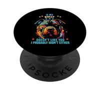 Diseño Bully Dog Lover para dueño de Perro American Bully PopSockets PopGrip Adhesivo