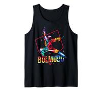 Diseño Bulmudo colorido Arte marcial coreano con meditación Camiseta sin Mangas