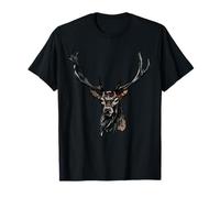 Diseño cabeza ciervo - Ilustración gráfica animales bosque Camiseta