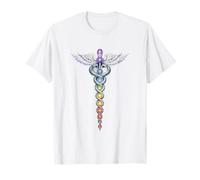 Diseño Caduceo Energía Chakra - Despertar Kundalini Camiseta