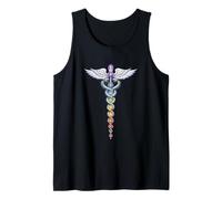 Diseño Caduceo Energía Chakra - Despertar Kundalini Camiseta sin Mangas