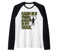 Diseño Camo in My Veins Strength in My Soul Camiseta Manga Raglan