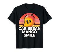 Diseño Caribbean Mango Smile para Amantes Fruta del Caribe Camiseta