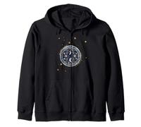 Diseño celestial para los fanáticos de la astronomía, astrología estrella Sudadera con Capucha