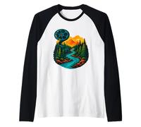 Diseño cinematográfico de Viaje por el r Camiseta Manga Raglan