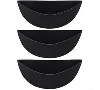 Diseño circular de fieltro para cestas colgantes, se adapta a múltiples tamaños de marco de alambre de 12, 14, 16 pulgadas para aplicaciones de jardinería (semicírculo 14i)