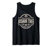 Diseño Circular de Joshua Tree California Camiseta sin Mangas