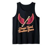 Diseño clásico de alas y bastón atemporales Camiseta sin Mangas
