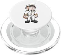 Diseño clásico de capitán de mar de Oficial Naval de Mono PopSockets PopGrip para MagSafe