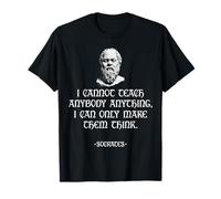 Diseño clásico de Cita de Busto - Piensa más Profundo Camiseta