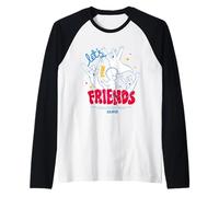 Diseño clásico de la película Let's Be Friends Casper Camiseta Manga Raglan