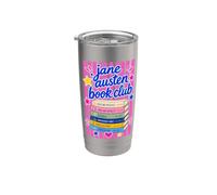 Diseño clásico de lector de literatura Jane Austen Book Club Vaso térmico de acero inoxidable de doble pared