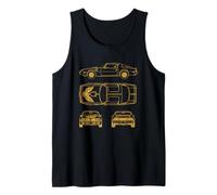 Diseño clásico de músculos, diseño de Coche Americano Vintage Camiseta sin Mangas