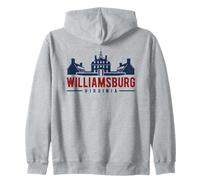 Diseño Colonial de Williamsburg Virginia Sudadera con Capucha