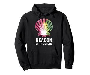 Diseño Colorido de Conchas de Beacon of The Shore Sudadera con Capucha
