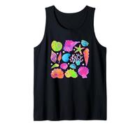 Diseño colorido de conchas y estrellas de mar Camiseta sin Mangas