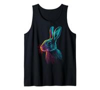 Diseño Colorido de Conejo con Cara de Animal Camiseta sin Mangas