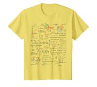 Diseño Colorido de Ecuaciones y Geometría Camiseta, Niños, Limón, 3 años