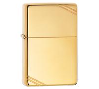 Diseño Compacto De Zippo Alto Pulido Vintage Bronce Encendedor Plain Redondeado
