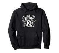Diseño con Texto en alemán Beste Freunde Seit 10 Jahren Freundschaft Sudadera con Capucha