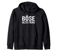 Diseño con Texto en alemán Böse Alter Frau für Viejas Mujeres con Sarcasmo. Sudadera con Capucha