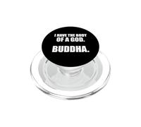 Diseño con Texto en inglés I Have The Body of A God PopSockets PopGrip para MagSafe