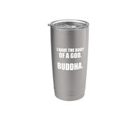 Diseño con texto en inglés "I Have The Body Of A God" Vaso térmico de acero inoxidable de doble pared